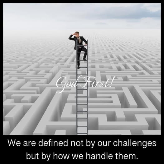 We are defined not by our challenges but how we handle them