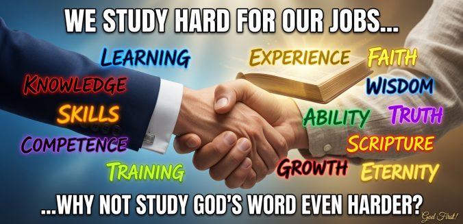 We study hard for our jobs. Why not study even harder for our souls?