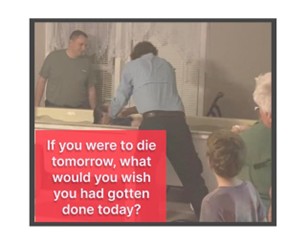 In 2021, my sister-in-law and her two teenage children would meet with some brothers and sisters in Christ for evening walks. On one ride, she tried to spark a conversation with her son and asked him, “If you were to die tomorrow, what would you wish you had gotten done today?”