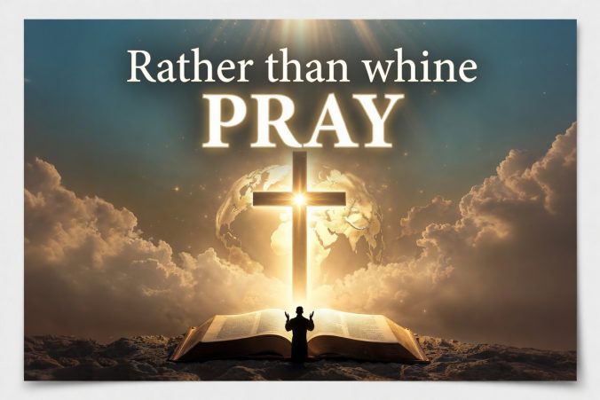 Rather than whine PRAY