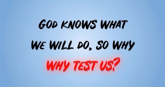 God knows what we will do, so why Why Test US?