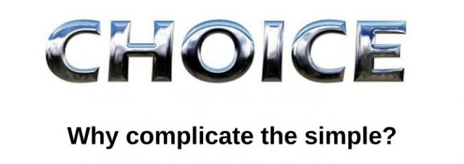 Why complicate the simple?