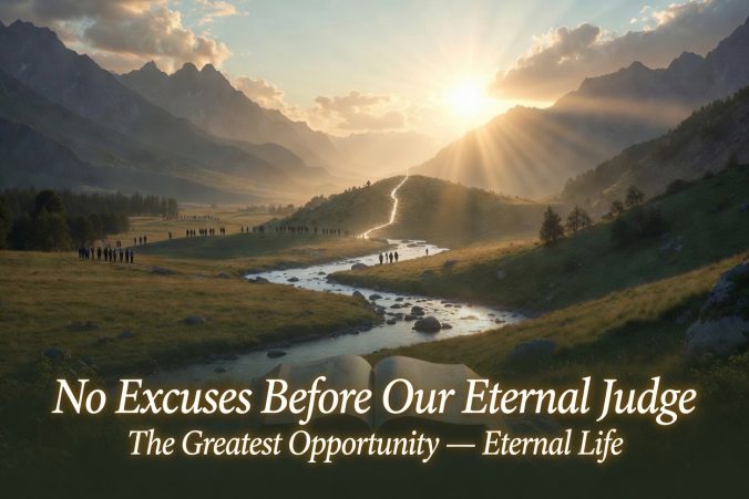 No Excuses before Our Eternal Judge The Greatest Opportunity - Eternal Life