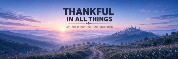Thankful in all things Joy in every trial Our forever home