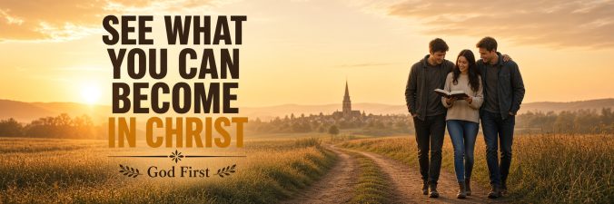 See what you can become IN CHRIST God First